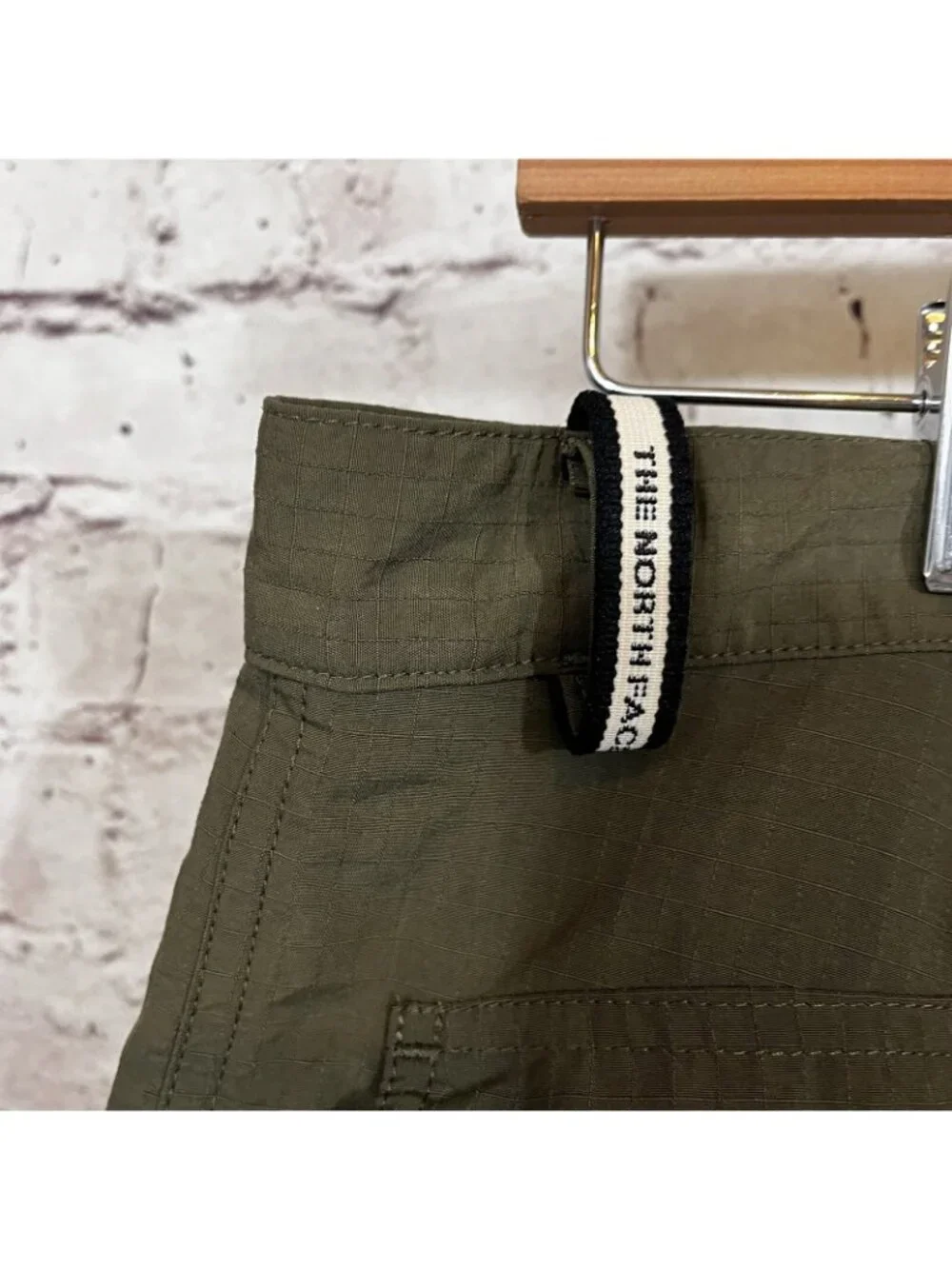 The North Face Green 2 in 1 Convertible Nylon Zip Off Pants